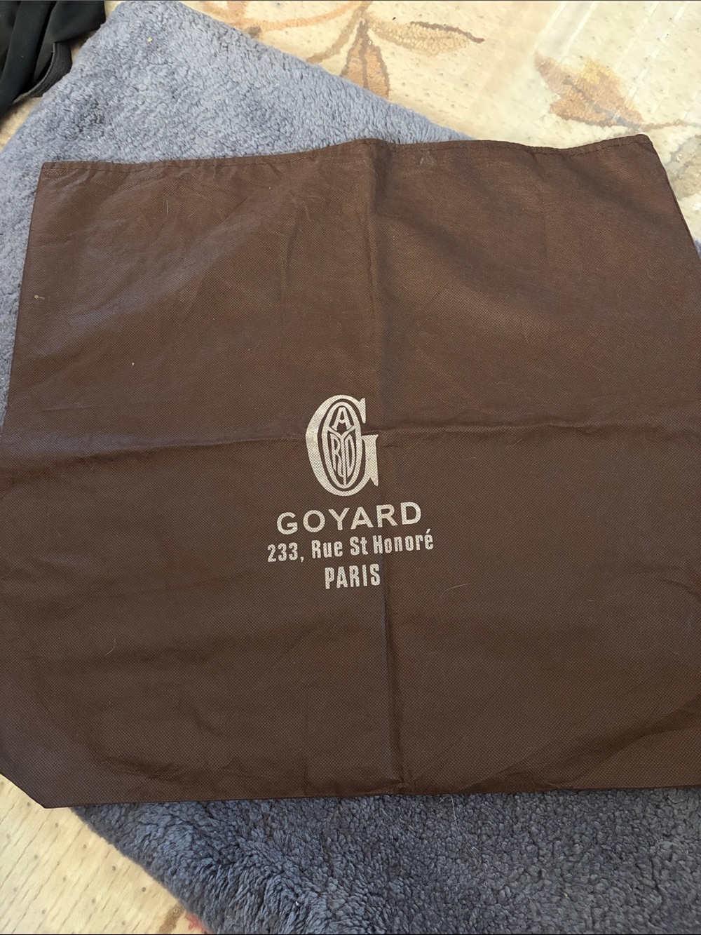 Designer- like Brown Dust Cover with White Logo